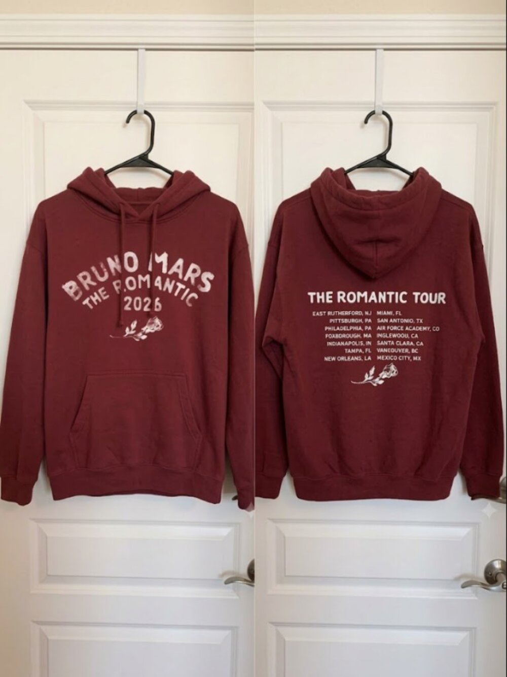 Bruno Mars The Romantic Tour Hoodie